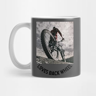 LOVES Back Wheel (biker on foot) Mug